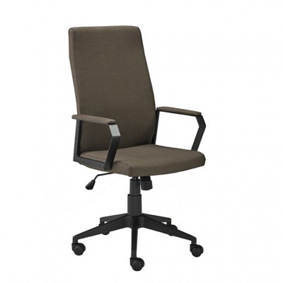 ADJ. OFFICE CHAIR W. GAS LIFT BROWN